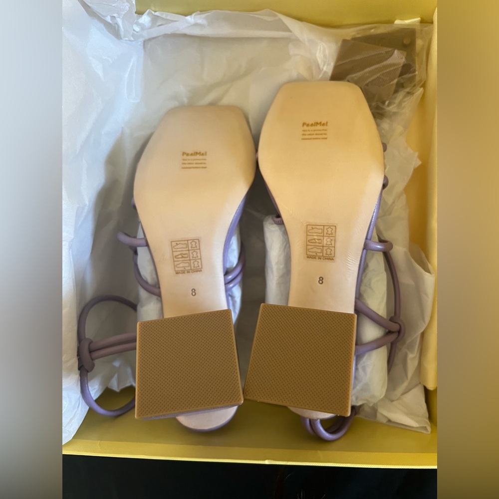 Song of Style Noelle Heel in Purple, Size 8 - Picture 8 of 8